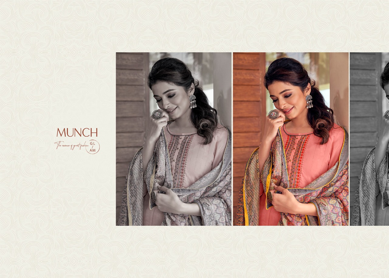 kessi rangoon munch muslin elegant look kurti  bottom and dupatta catalog