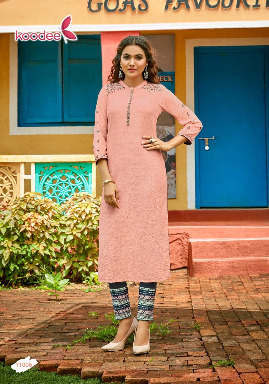 koodee  Kashvi Vol 1 Fancy Nylon viscose astonish style kurti with Bottom catalog