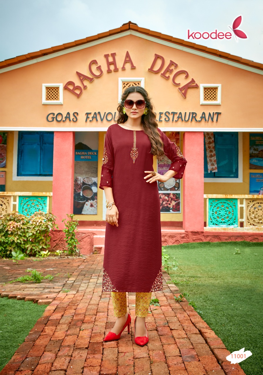 koodee  Kashvi Vol 1 Fancy Nylon viscose astonish style kurti with Bottom catalog