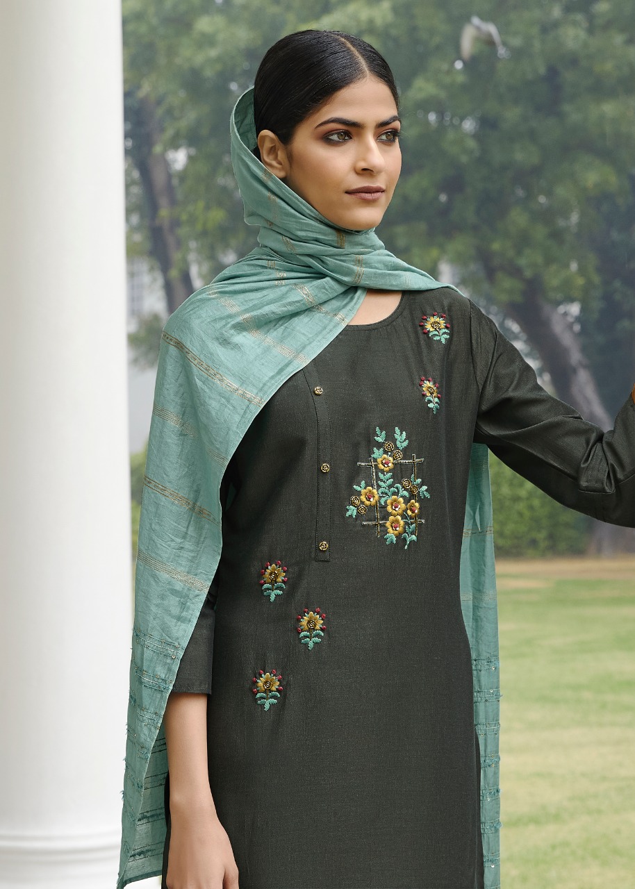 lily and lali malaika silk astonish style kurti pant with dupatta catalog