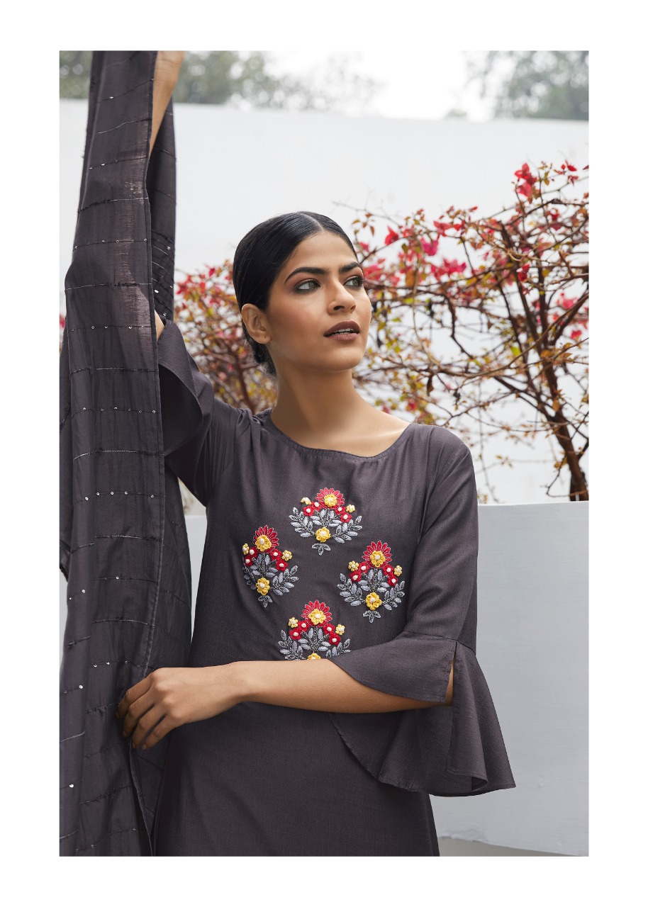 lily and lali malaika silk astonish style kurti pant with dupatta catalog