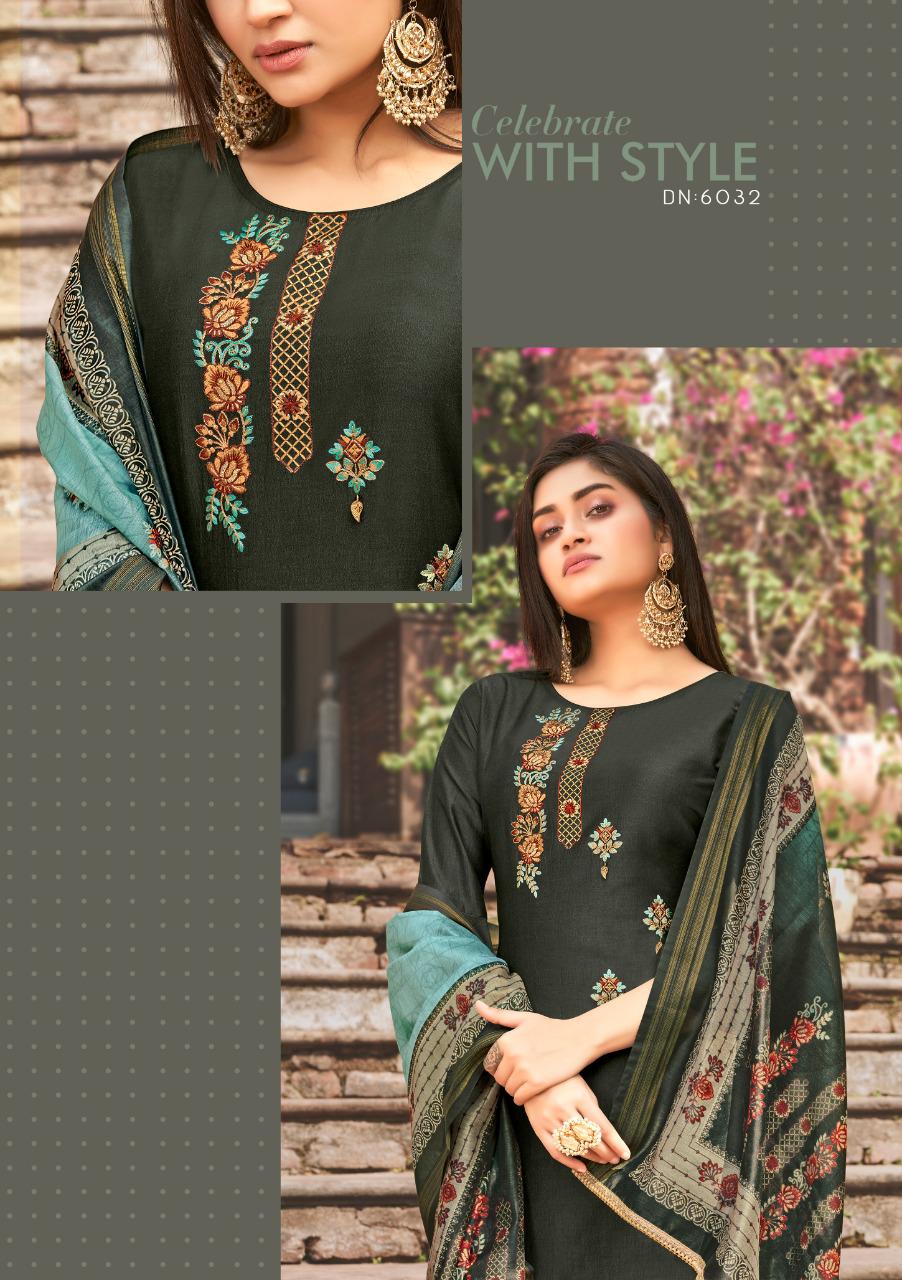 lily and lali monalisa 3 bemberg silk astonish style kurti pant with dupatta catalog