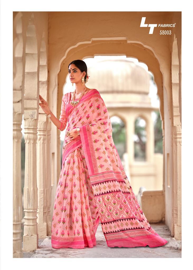 lt fashion nirvata cotton exclusive print saree catalog