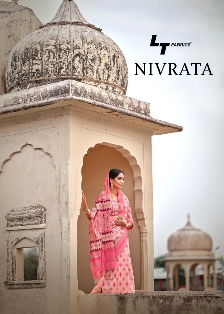 lt fashion nirvata cotton exclusive print saree catalog