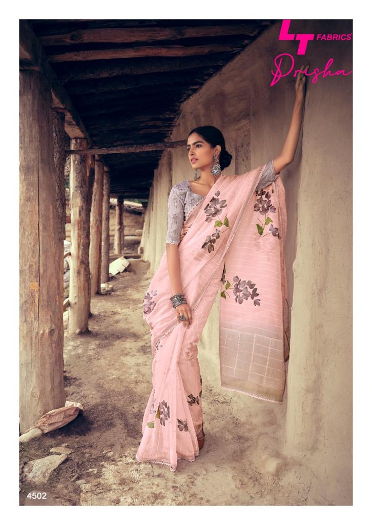 lt fashion prisha organza Silk graceful look saree catalog