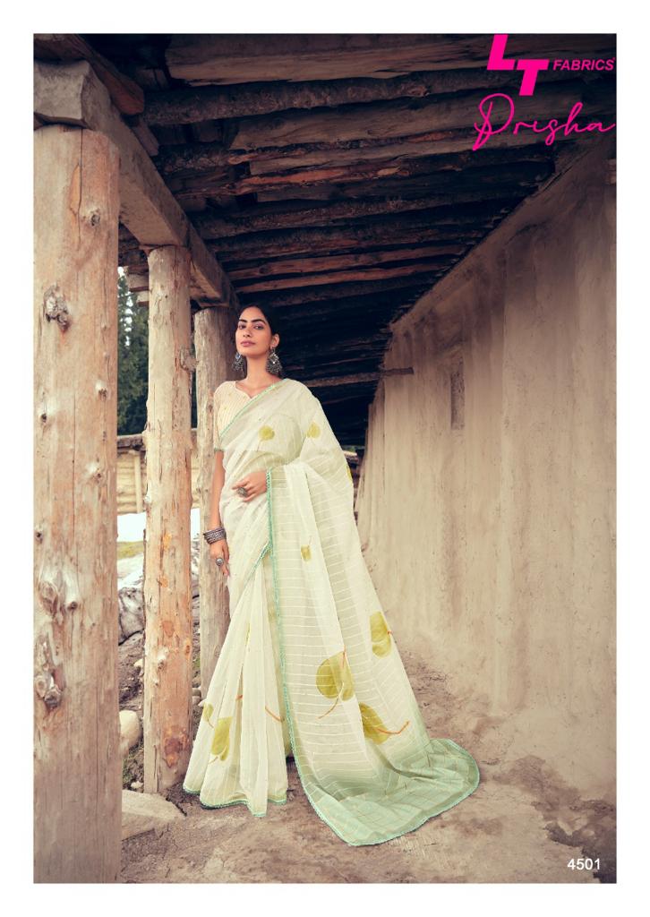 lt fashion prisha organza Silk graceful look saree catalog