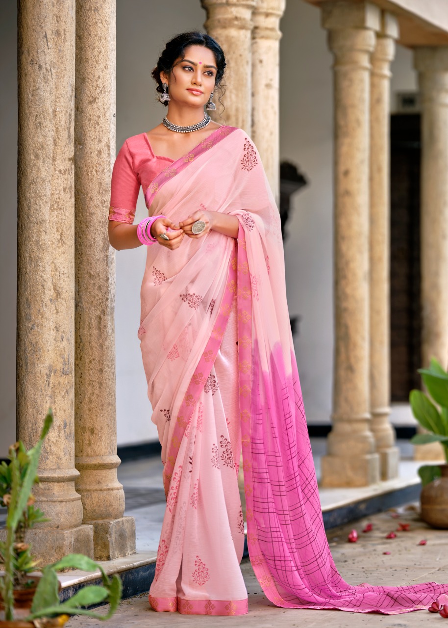 lt kashvi creation antara shiffon exclusive print saree catalog