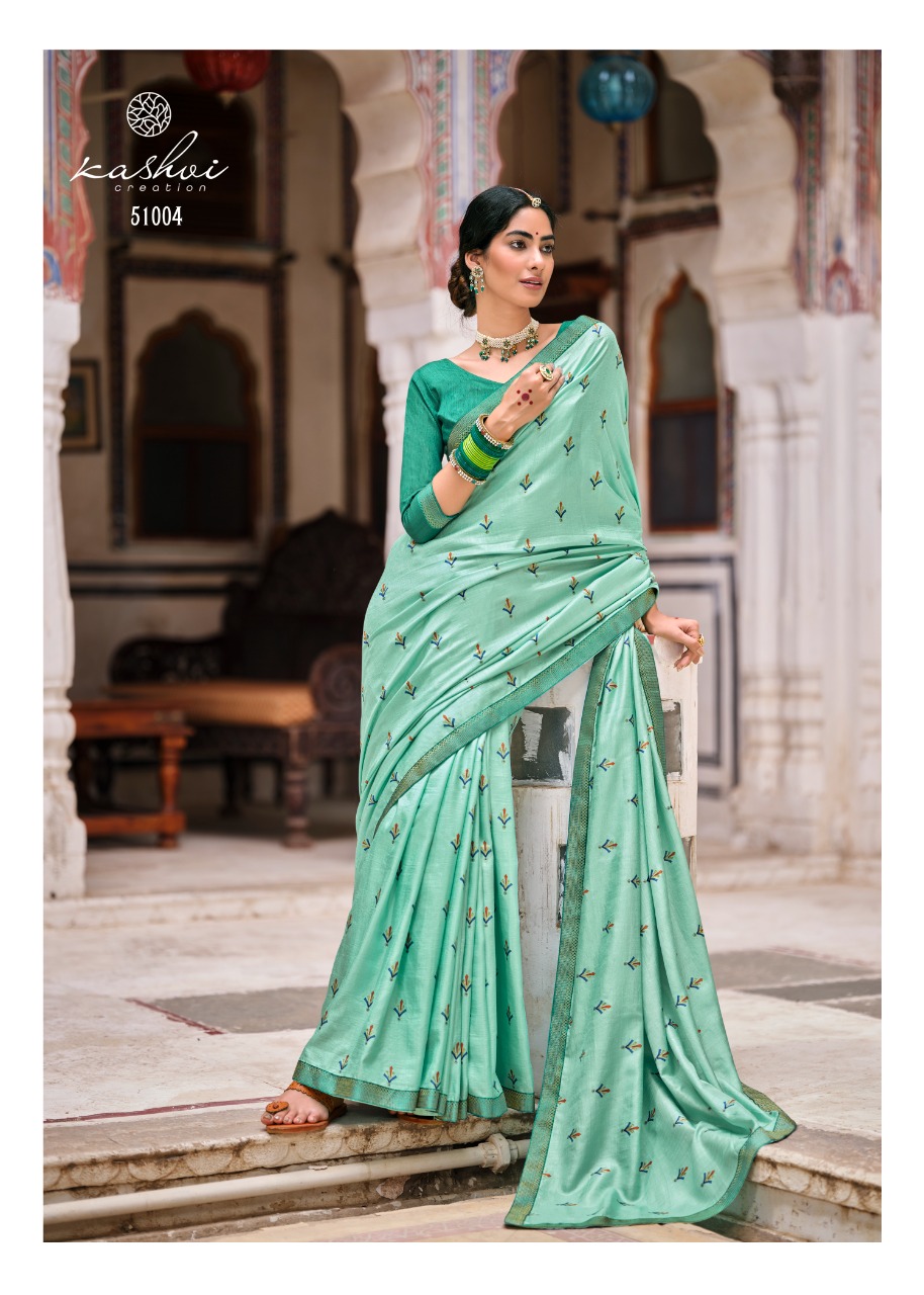 lt kashvi creation karigari vichitra jari regal look saree catalog