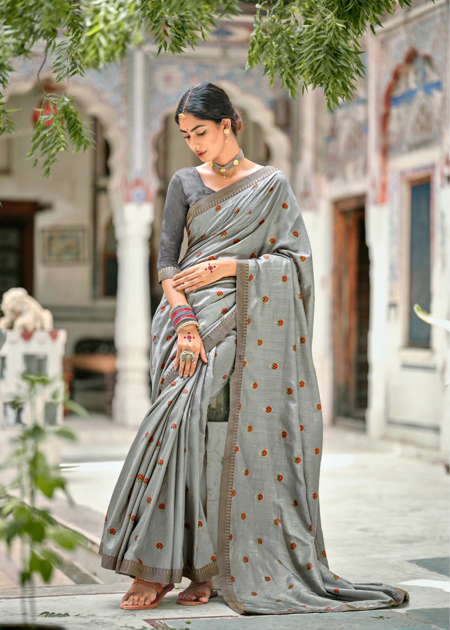 lt kashvi creation karigari vichitra jari regal look saree catalog