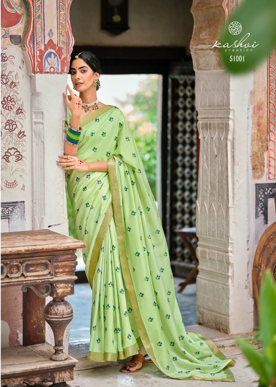 lt kashvi creation karigari vichitra jari regal look saree catalog