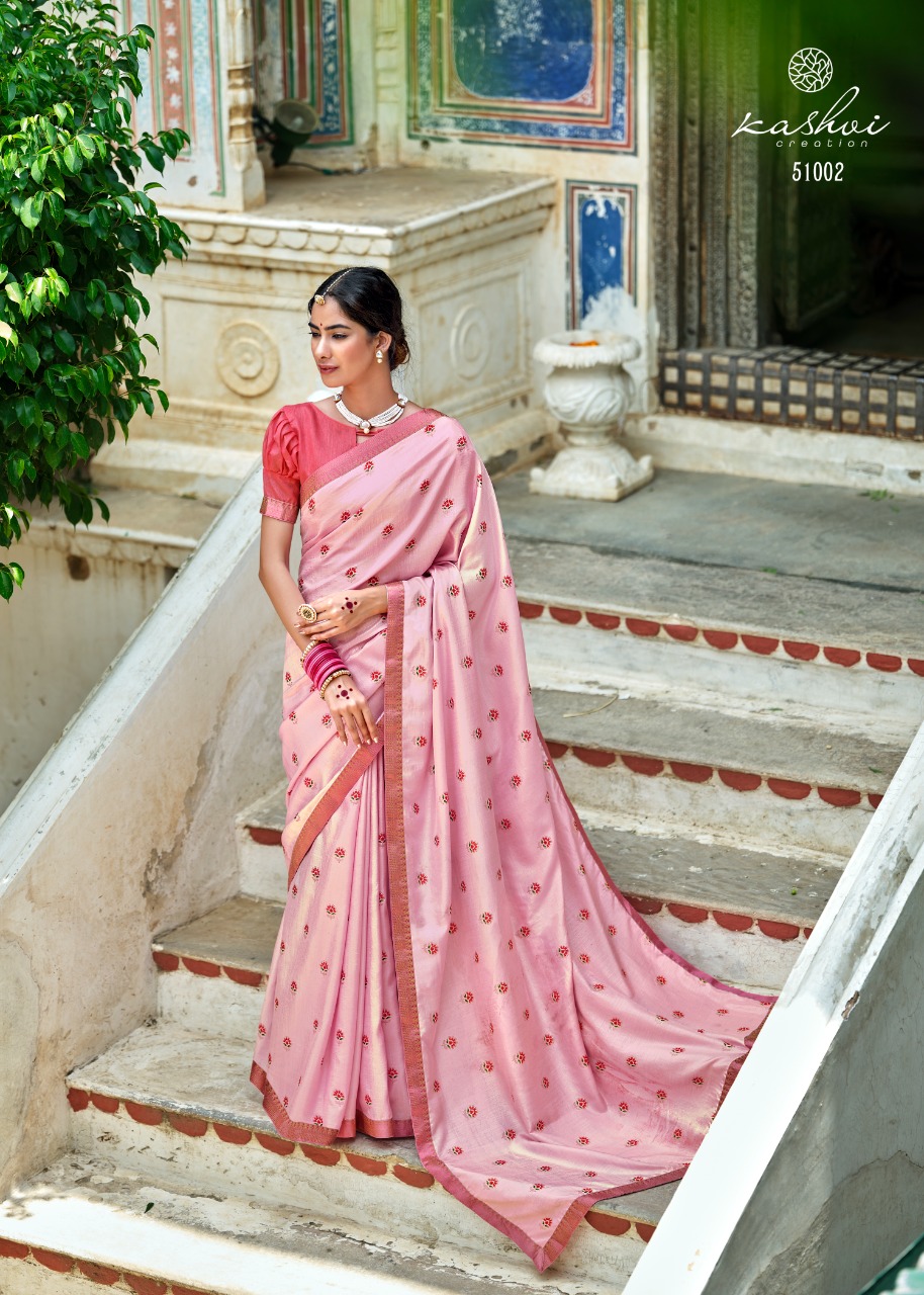 lt kashvi creation karigari vichitra jari regal look saree catalog