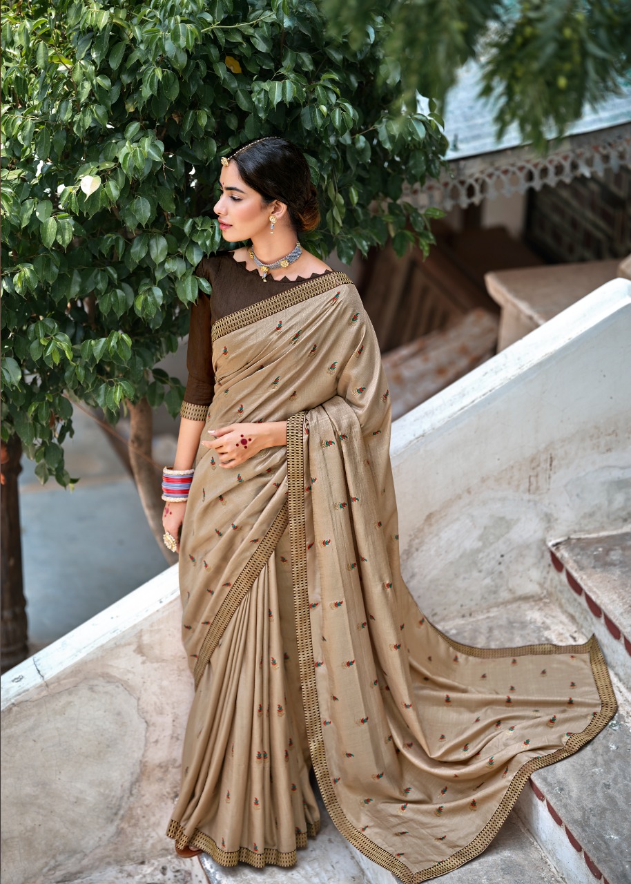 lt kashvi creation karigari vichitra jari regal look saree catalog