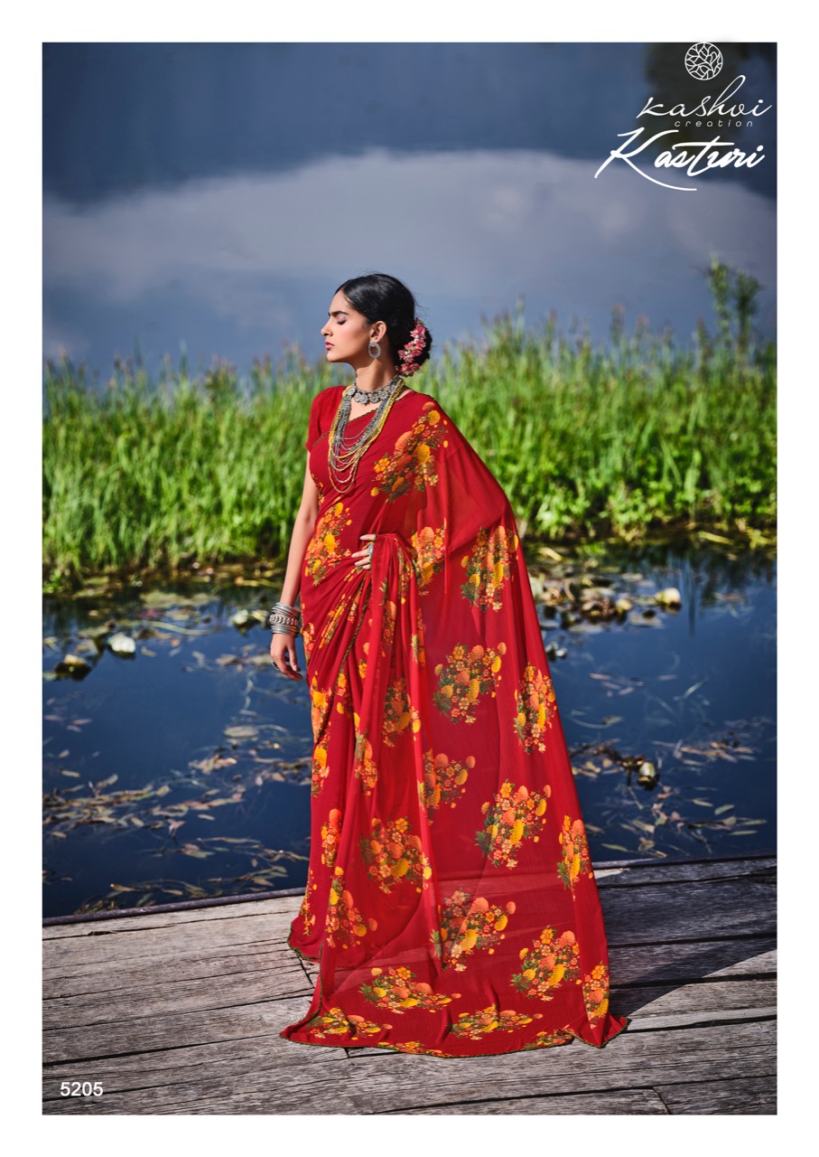 lt kashvi creation kasturi Weightless attrective print saree catalog