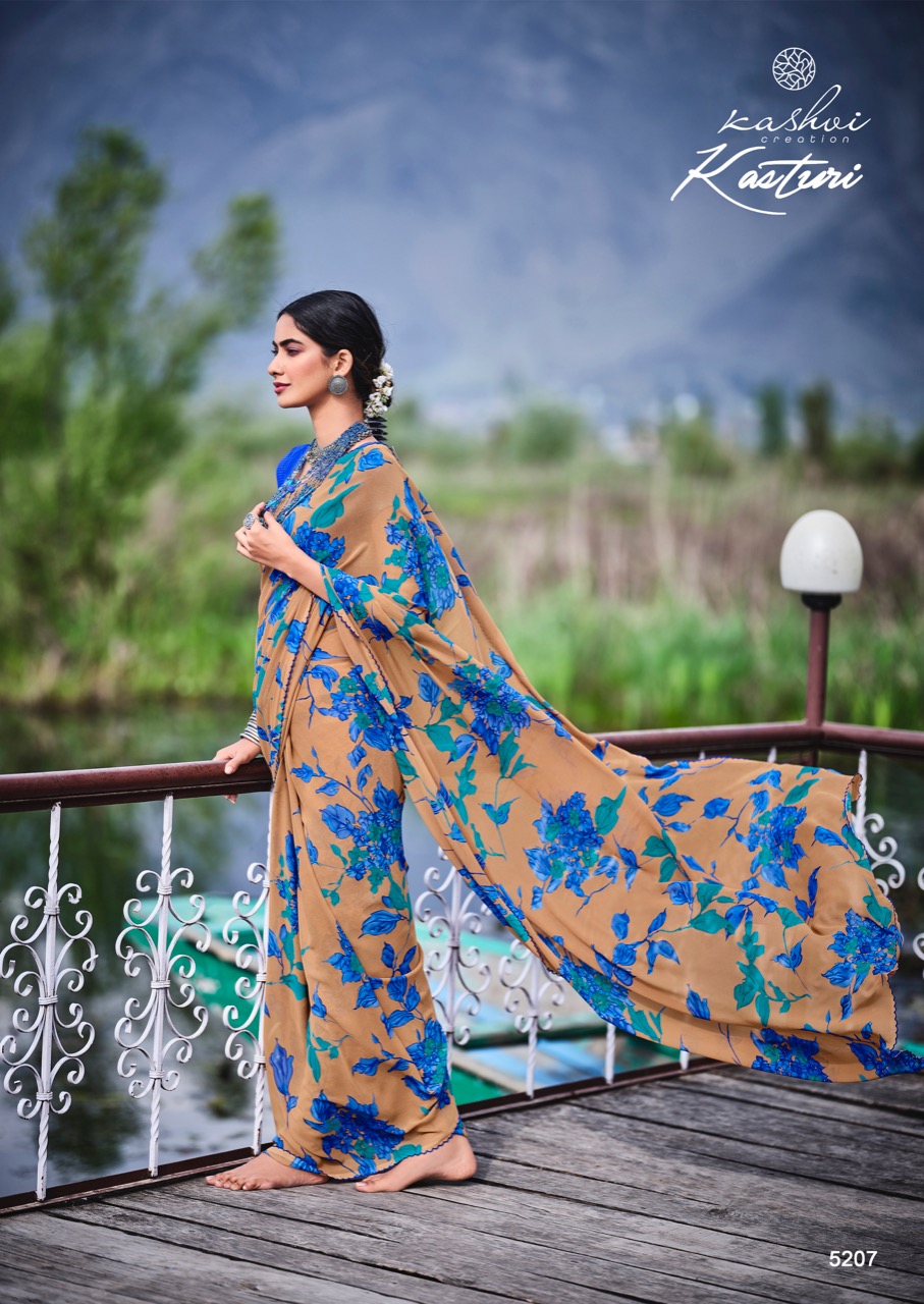 lt kashvi creation kasturi Weightless attrective print saree catalog