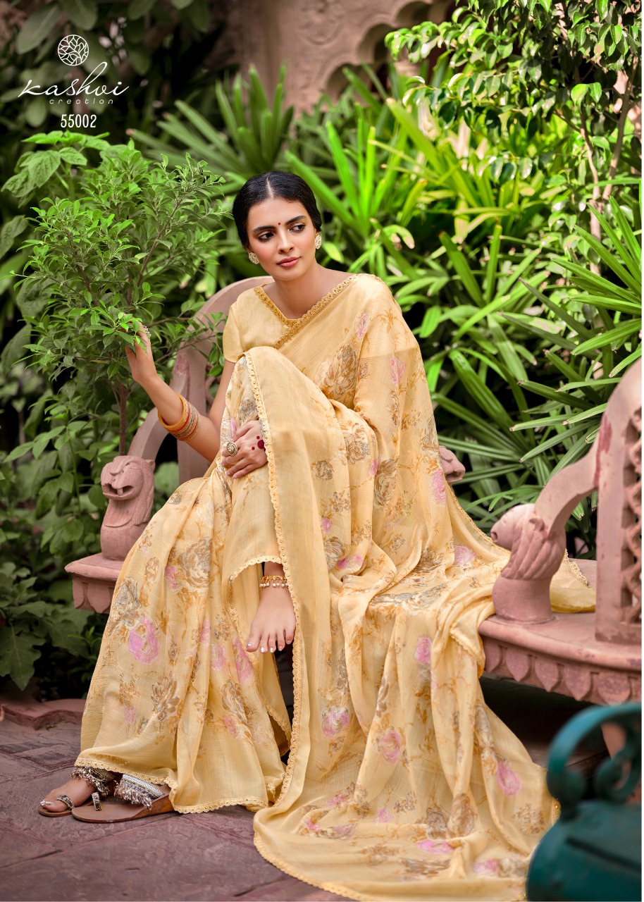 lt kashvi creation olivia chiffon gorgeous look saree catalog