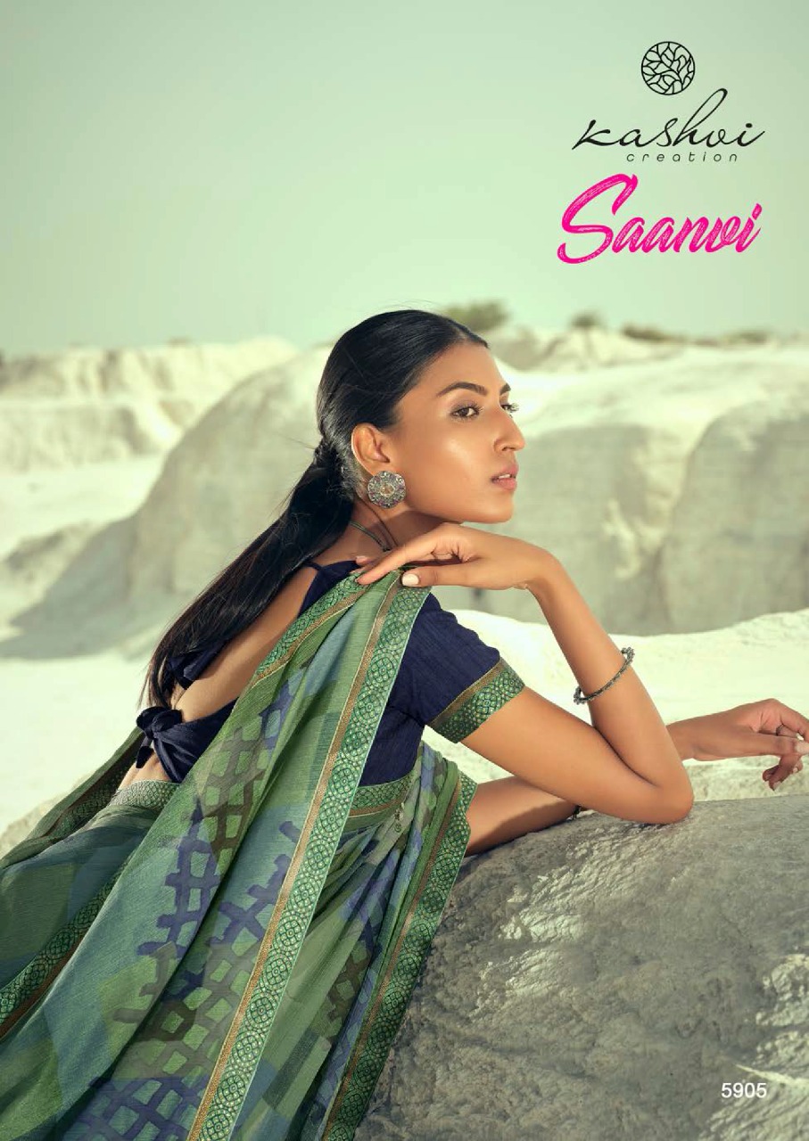 lt kashvi creation saanvi shiffon gorgeous look saree catalog