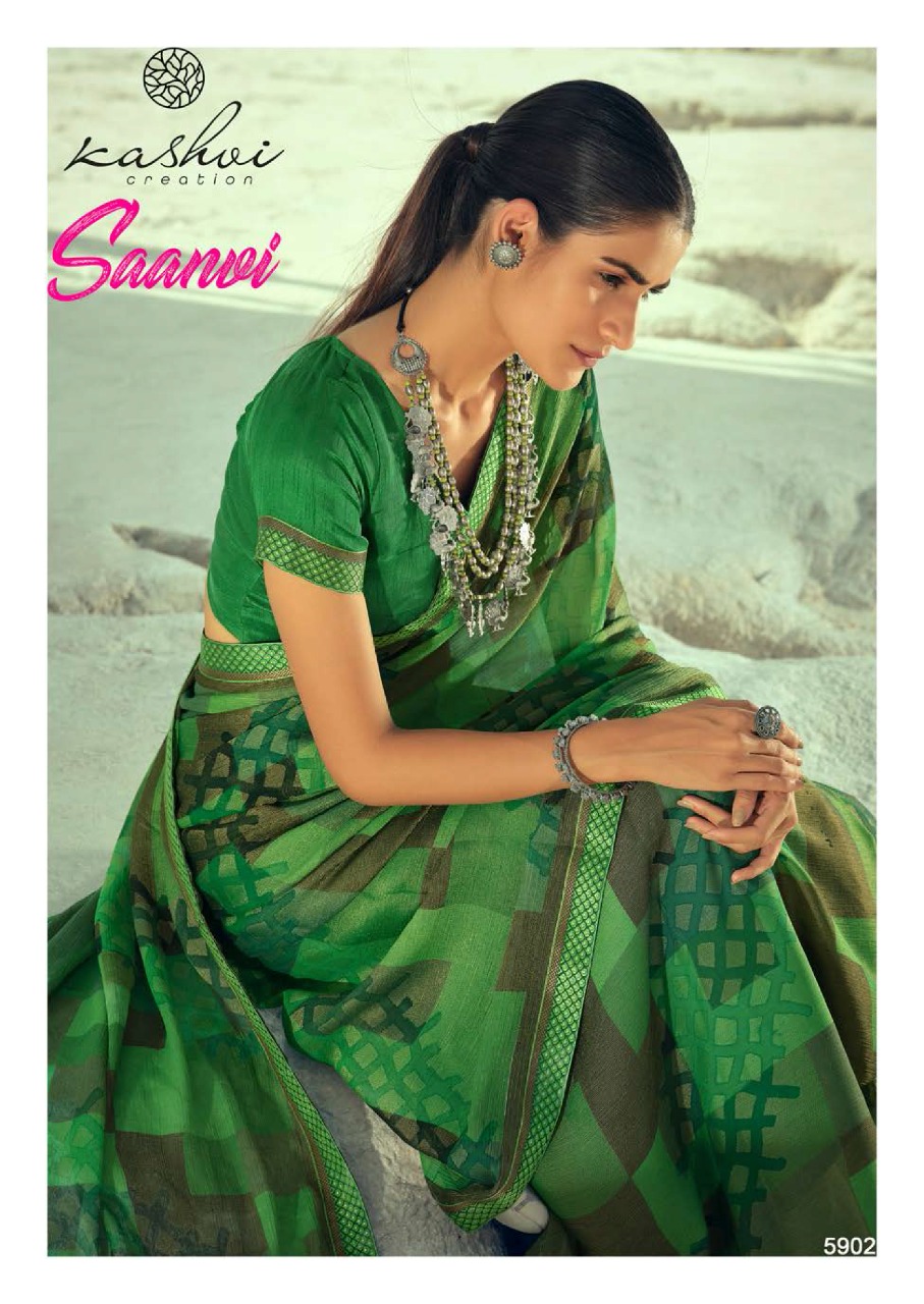 lt kashvi creation saanvi shiffon gorgeous look saree catalog