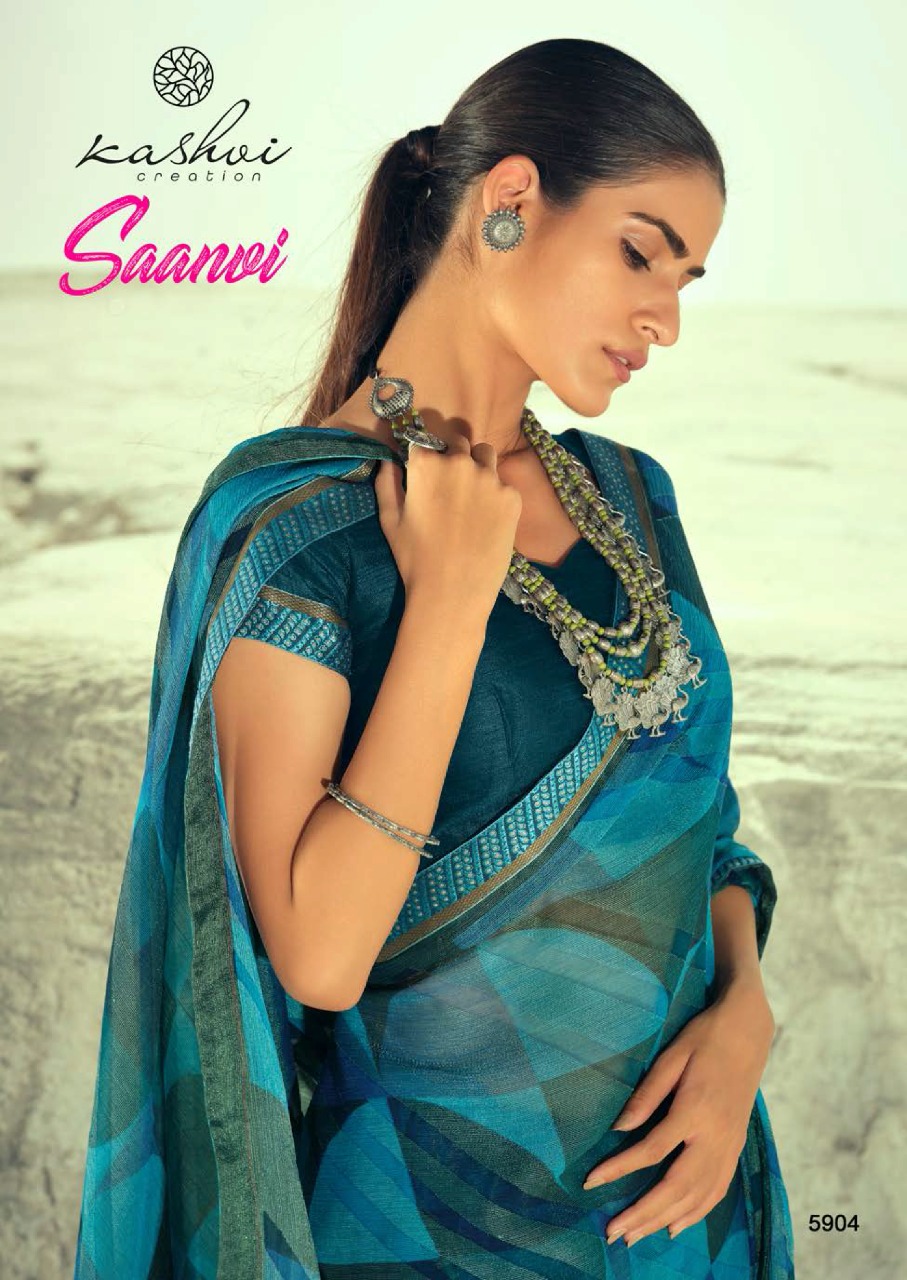 lt kashvi creation saanvi shiffon gorgeous look saree catalog