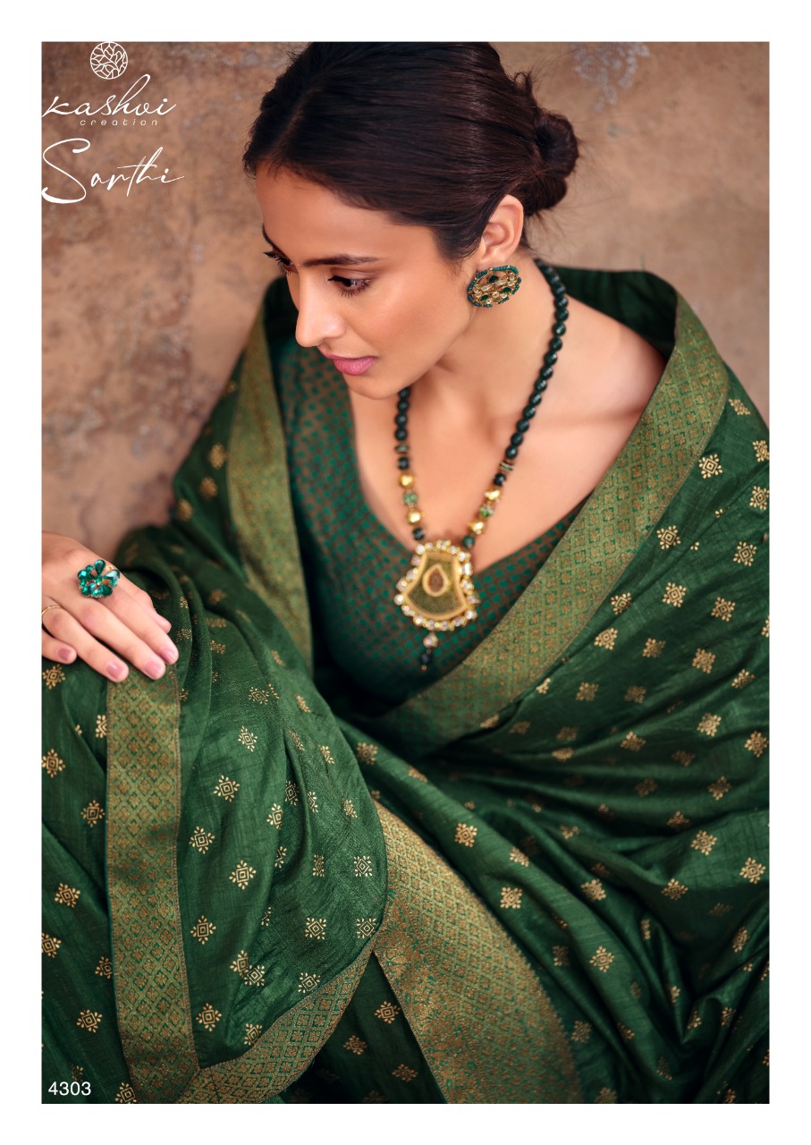 lt kashvi creation sarthi visoce silk regal look saree catalog