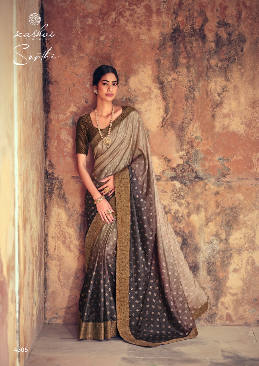 lt kashvi creation sarthi visoce silk regal look saree catalog