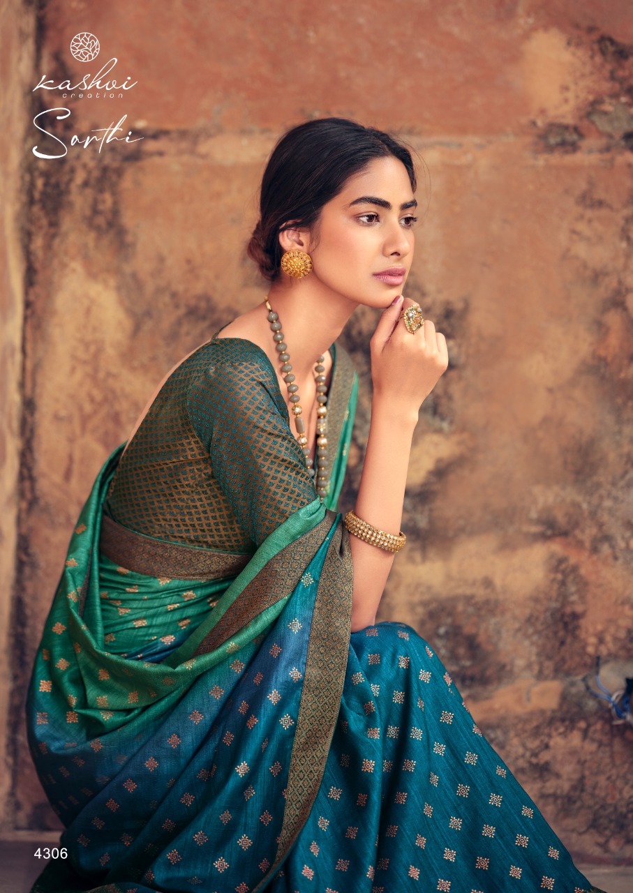 lt kashvi creation sarthi visoce silk regal look saree catalog