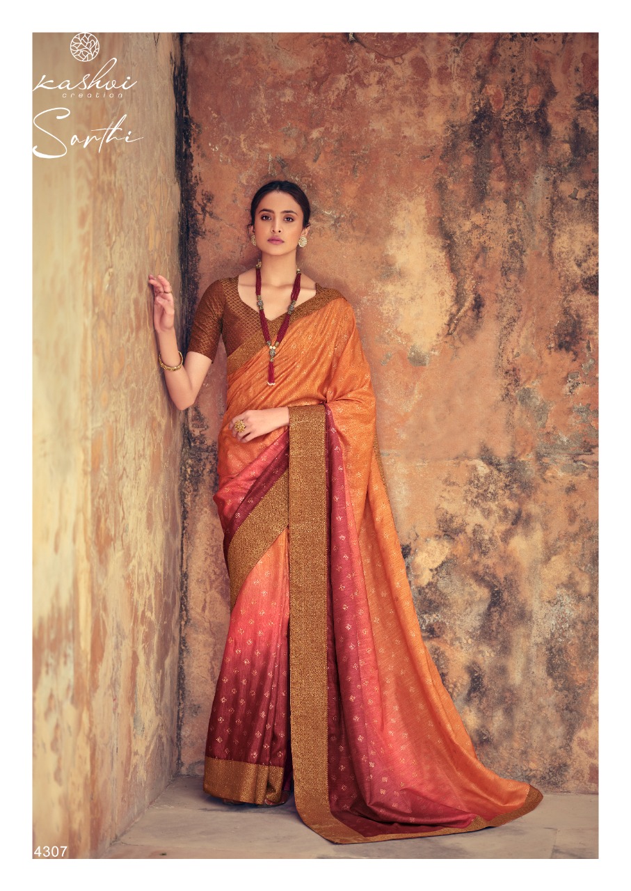 lt kashvi creation sarthi visoce silk regal look saree catalog