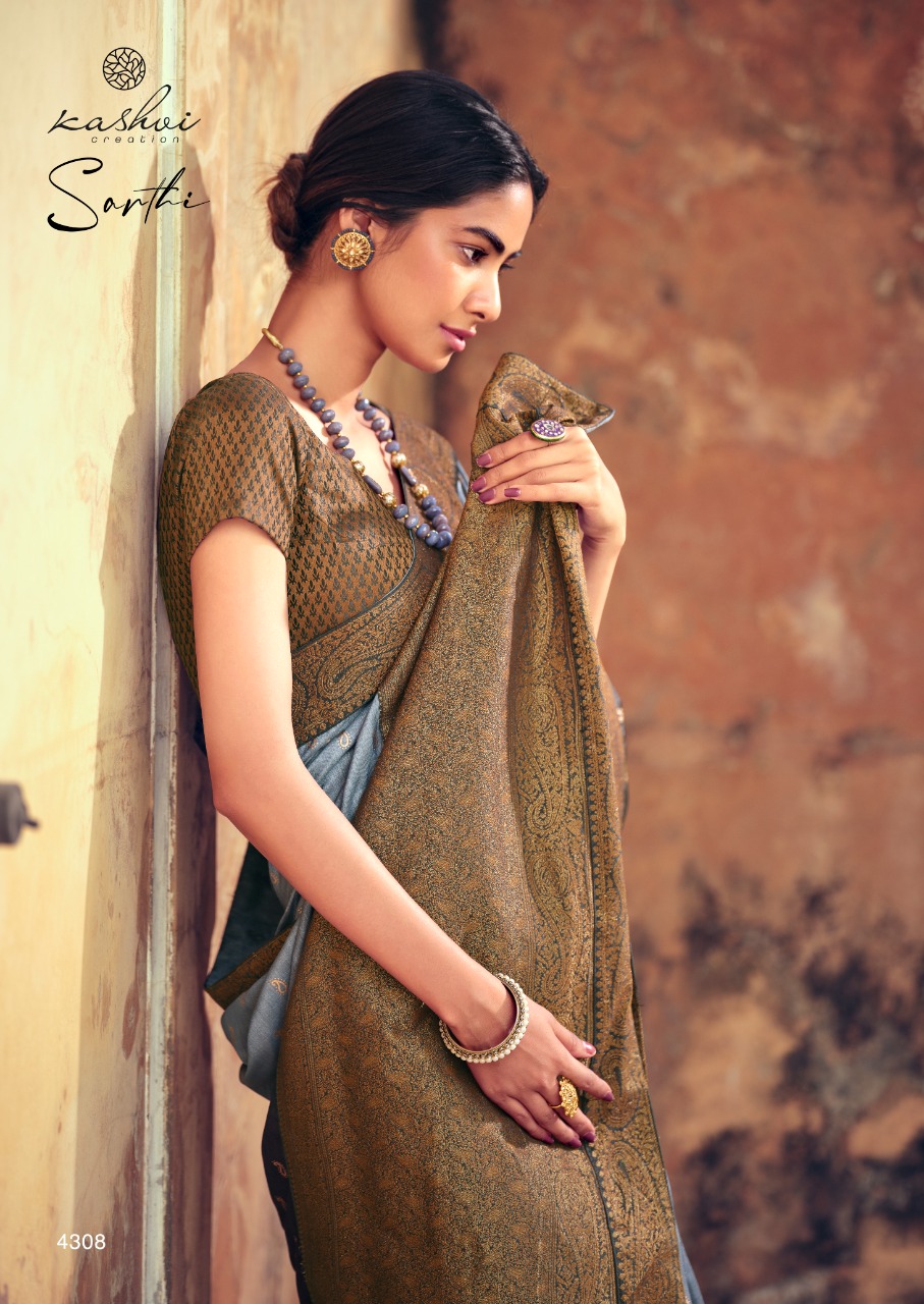 lt kashvi creation sarthi visoce silk regal look saree catalog