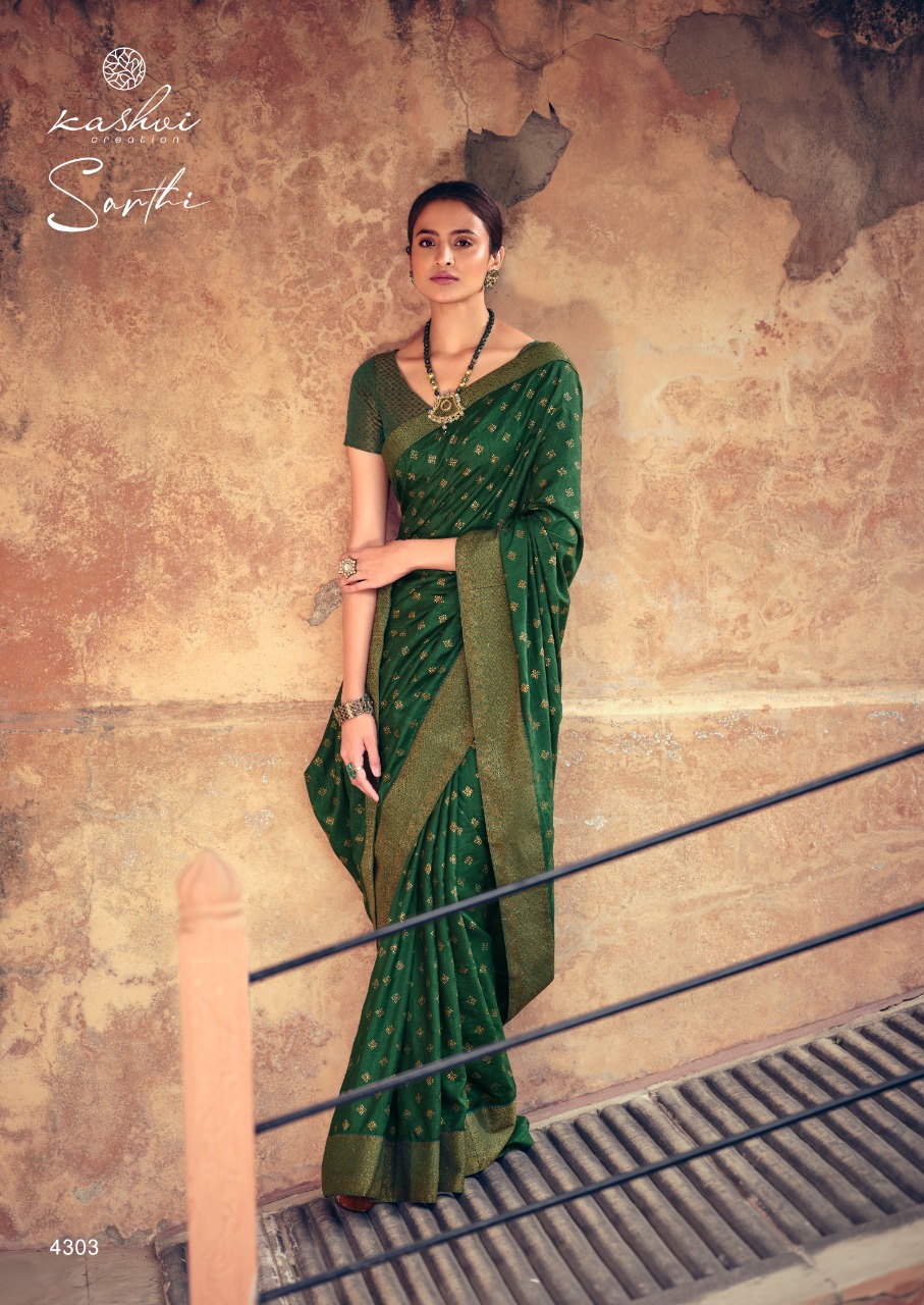 lt kashvi creation sarthi visoce silk regal look saree catalog