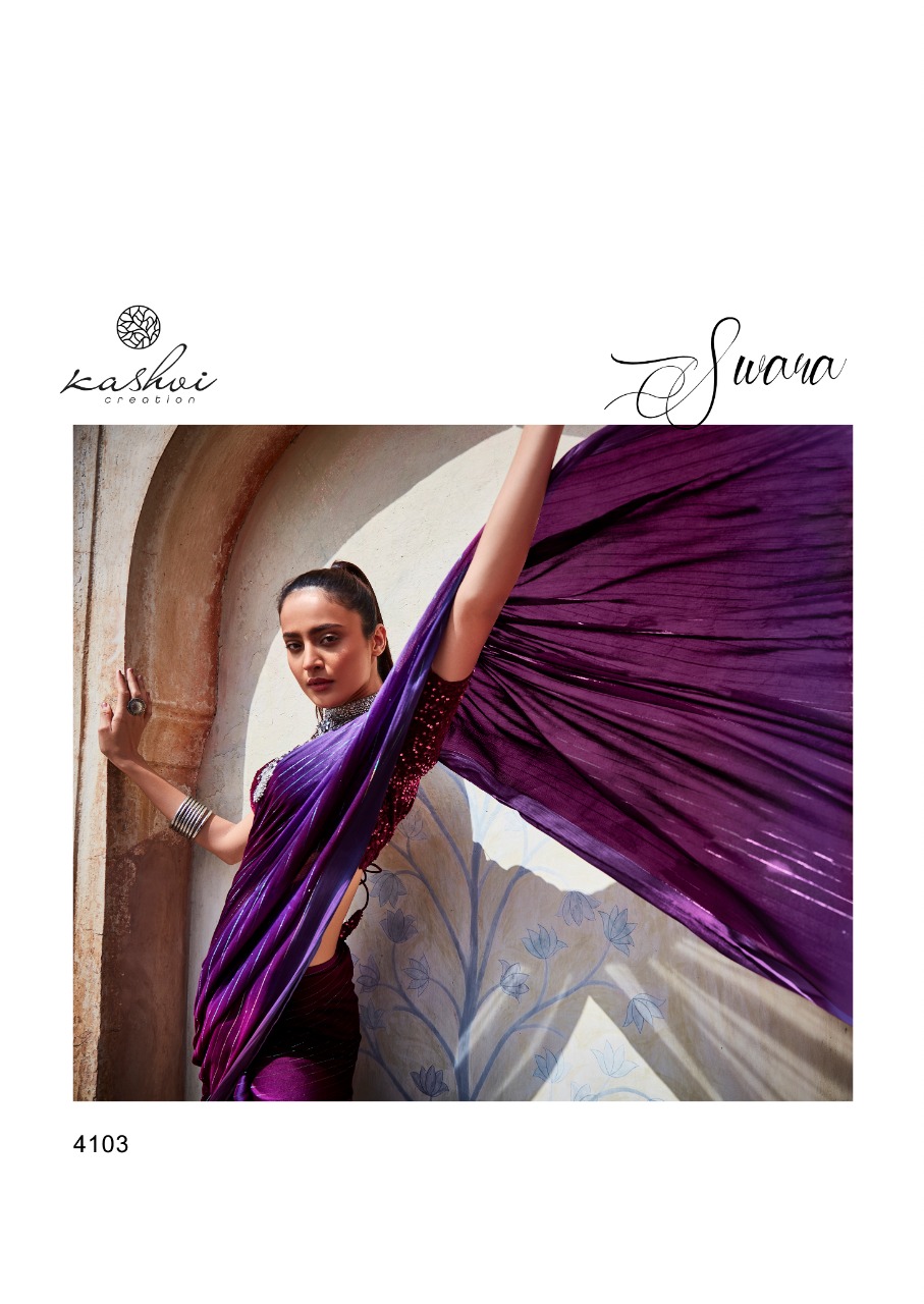 lt kashvi creation swara shiffon gorgeous look saree catalog