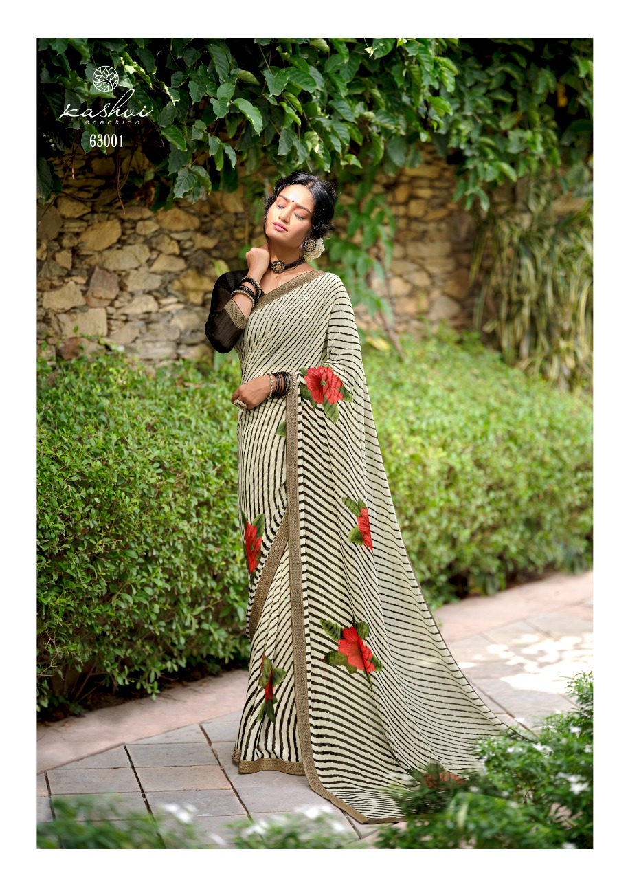 lt keshvi creation avantika georgette exclusive print saree catalog