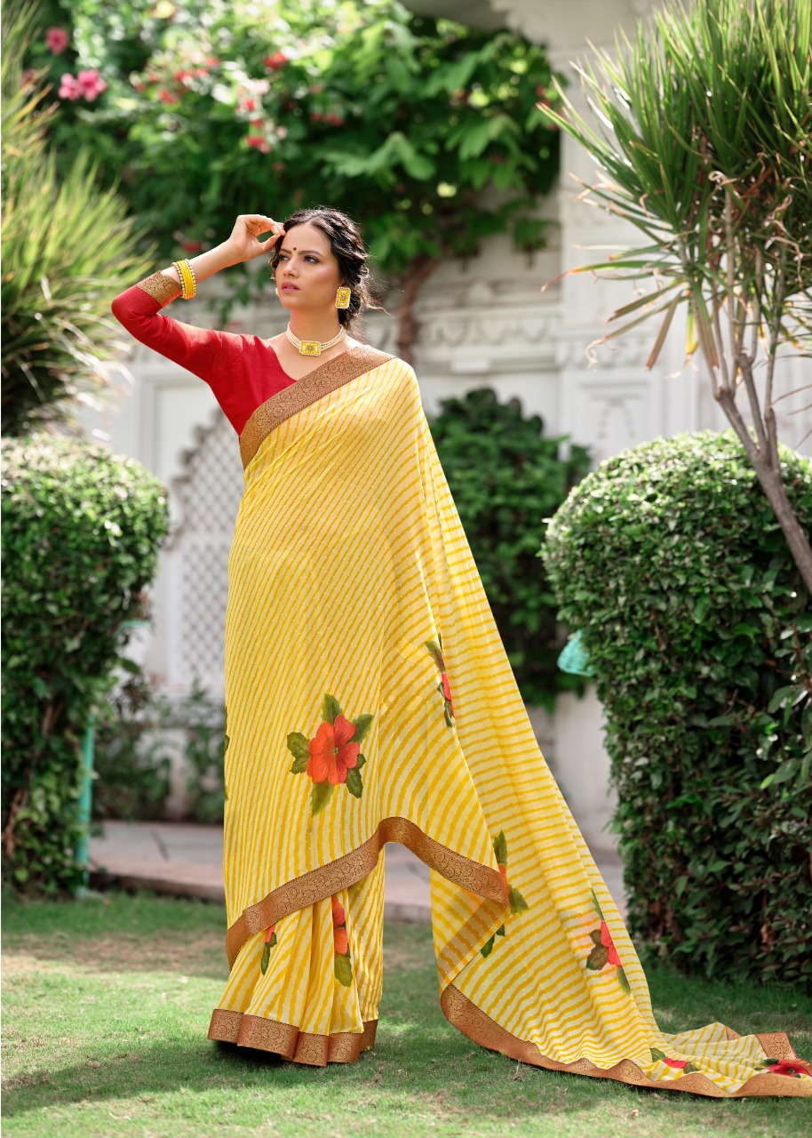 lt keshvi creation avantika georgette exclusive print saree catalog