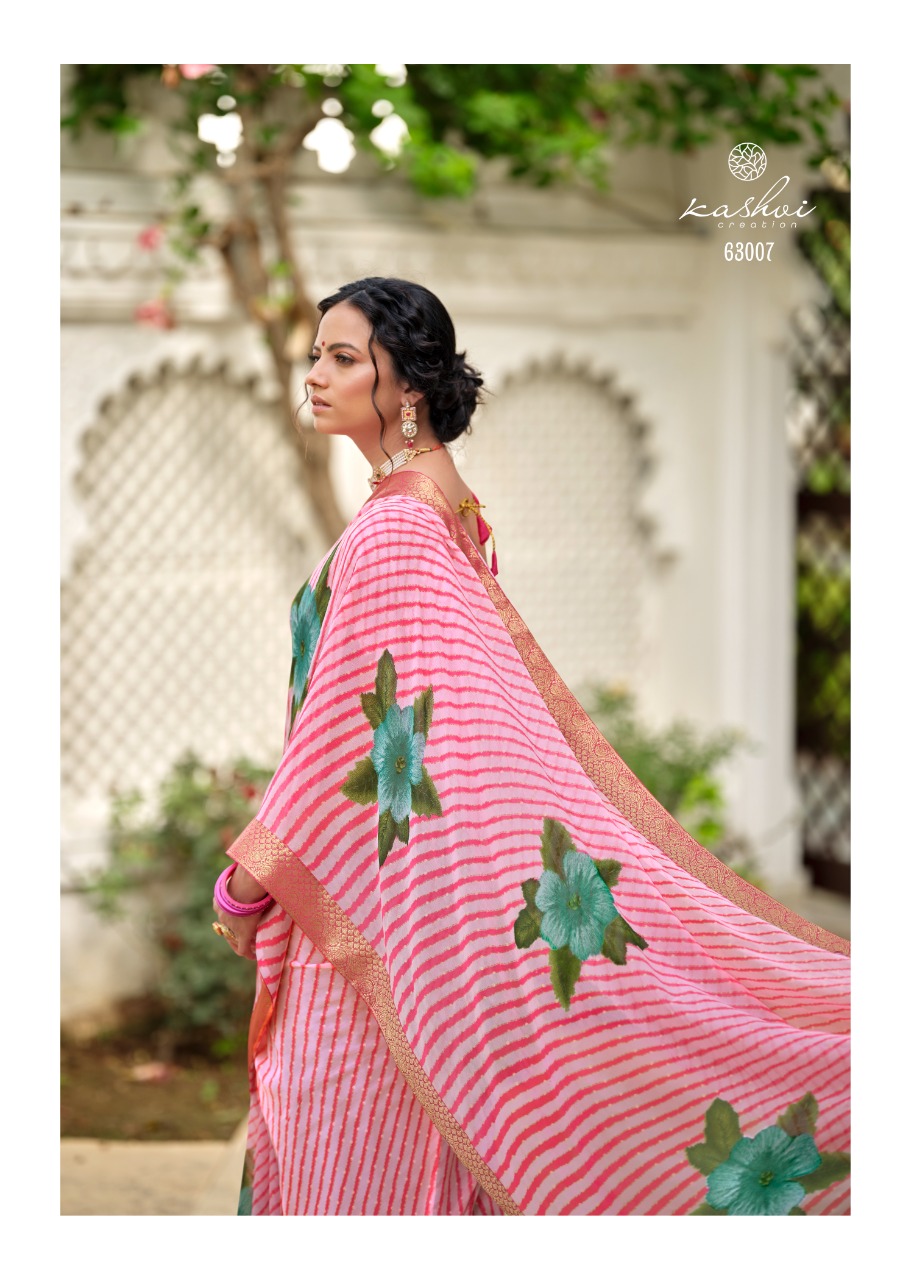 lt keshvi creation avantika georgette exclusive print saree catalog