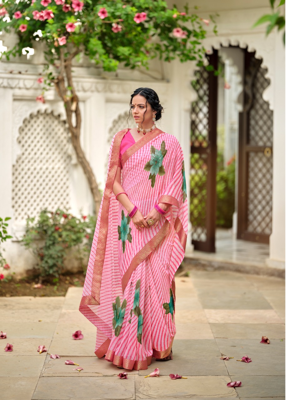 lt keshvi creation avantika georgette exclusive print saree catalog