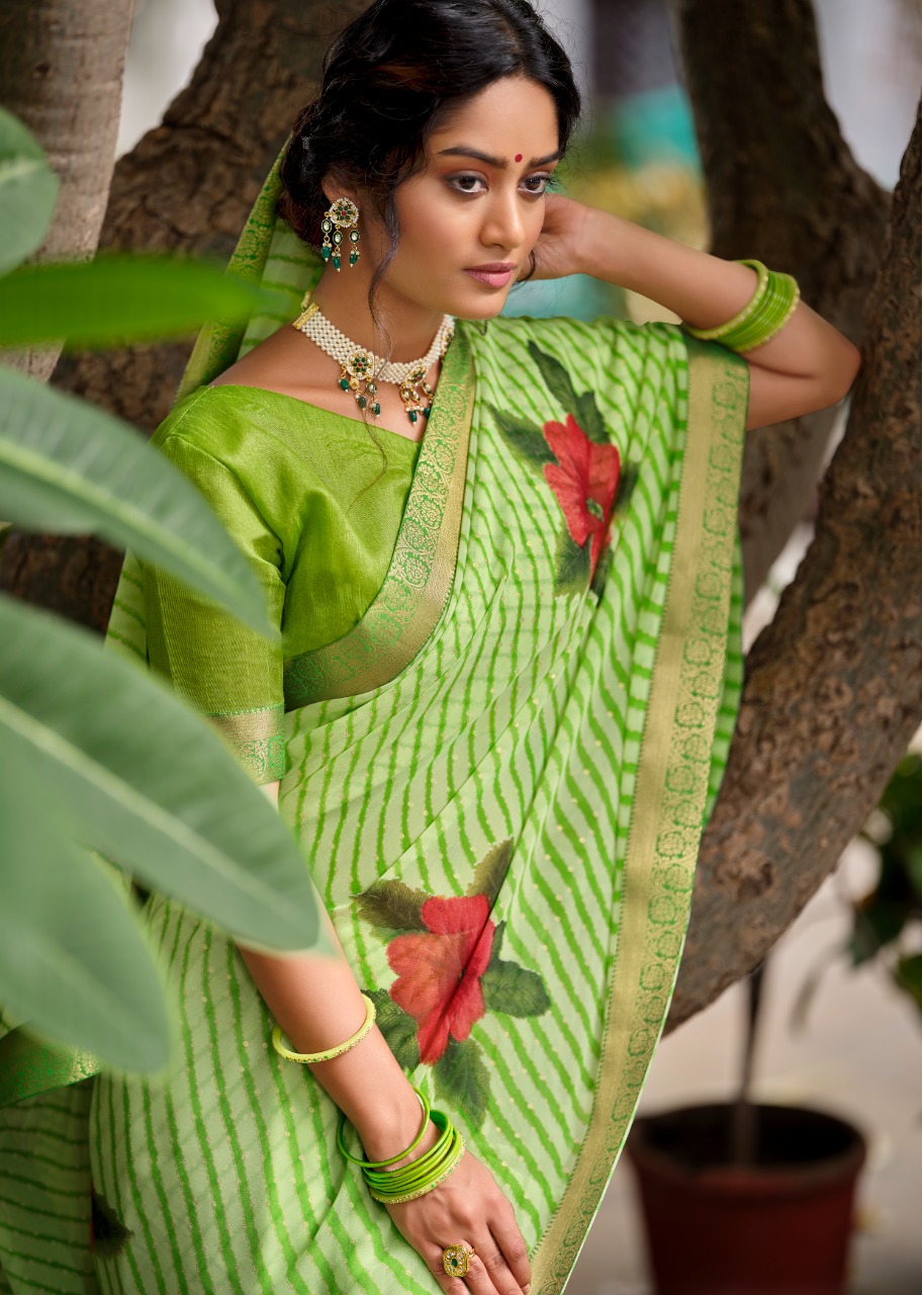 lt keshvi creation avantika georgette exclusive print saree catalog