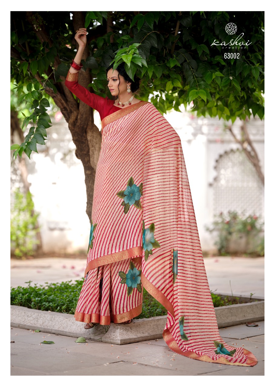 lt keshvi creation avantika georgette exclusive print saree catalog