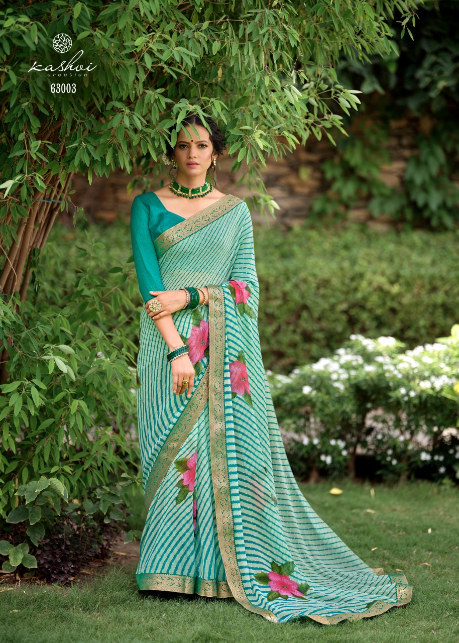 lt keshvi creation avantika georgette exclusive print saree catalog