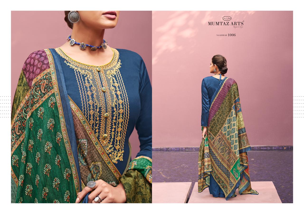 mumtaz arts naadirah hit list jam satin astonishing style salwar suit catalog