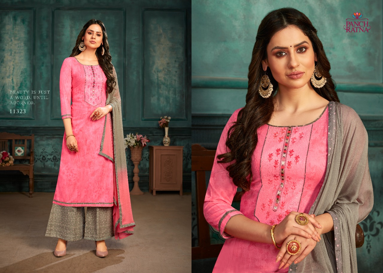 panch ratna tasvir cotton  elegant salwar suit catalog