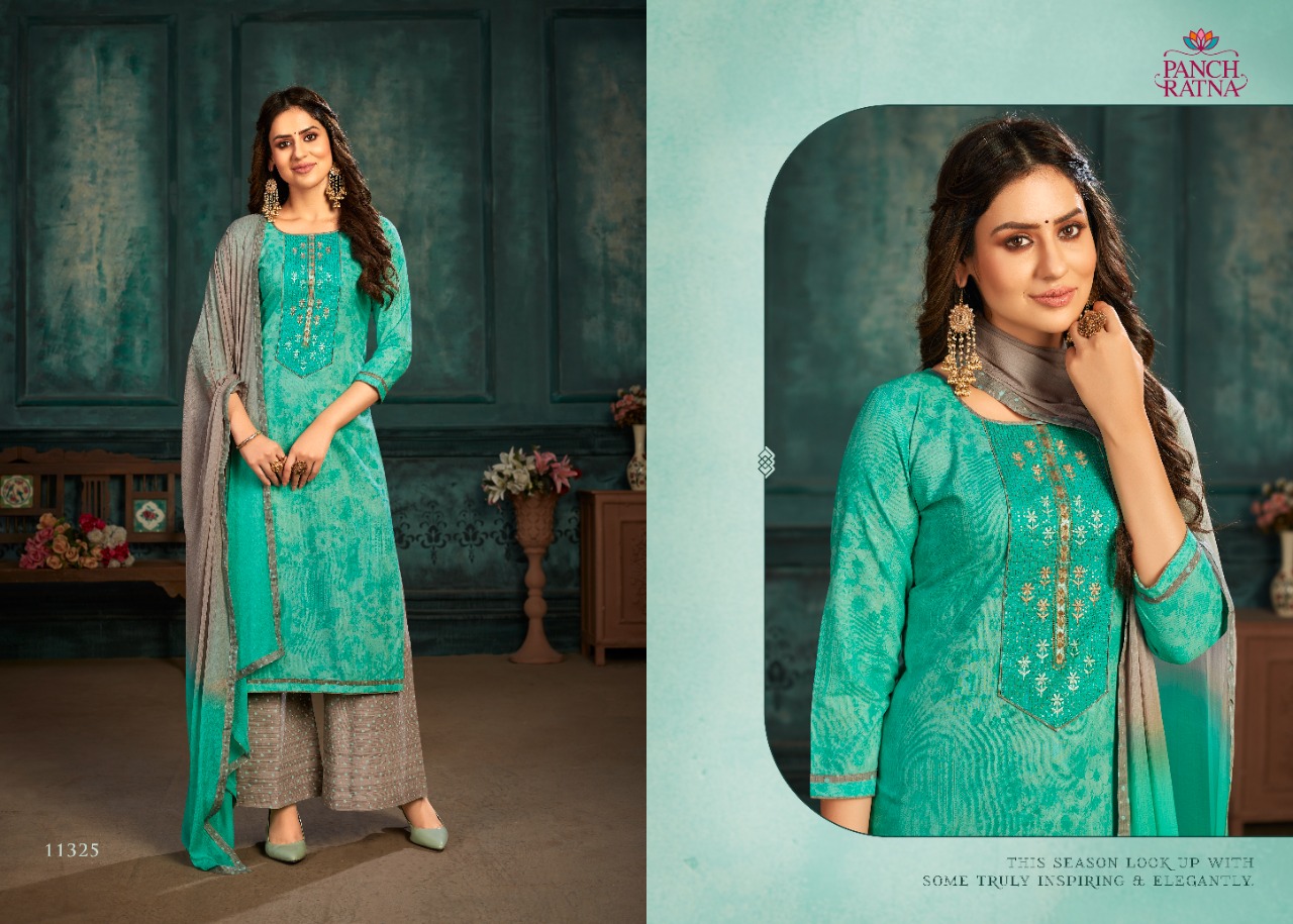 panch ratna tasvir cotton  elegant salwar suit catalog