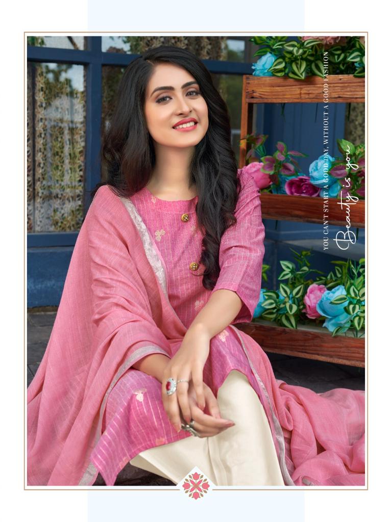 pink mirror mint viscose gorgeous look top with bottom and dupatta catalog