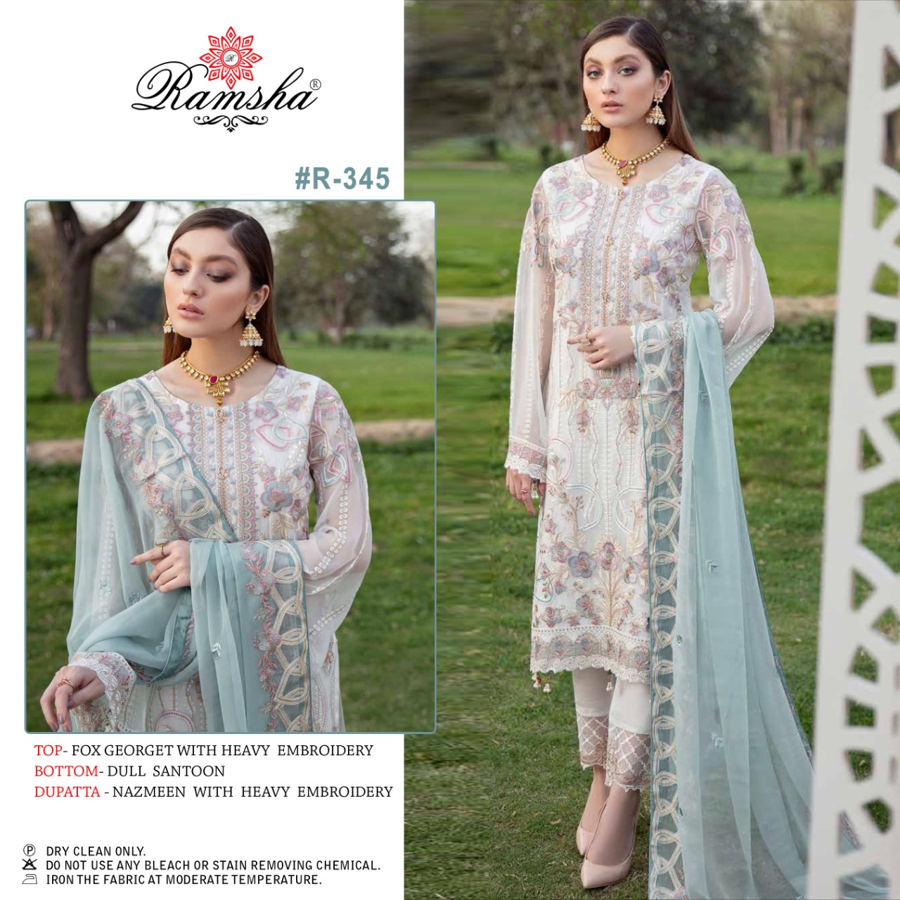 Ramsha Ramsha R-345 Salwar Kameez Georgget Singles