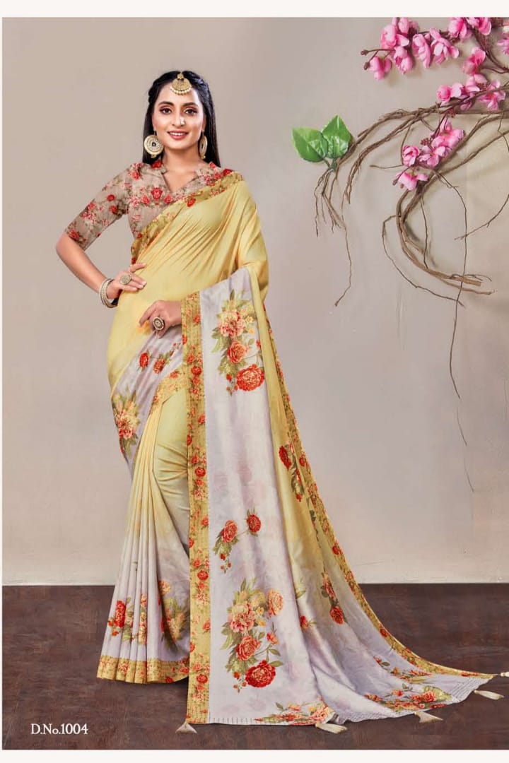 ranisaa sarees manbhavan 1001 to 1006 silk ecclusive digital print saree catalog