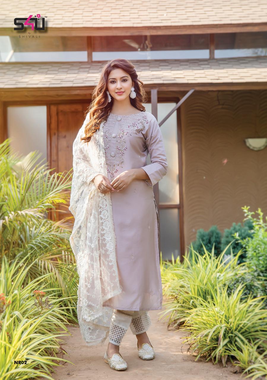 S4u noor muslin astonishing kurti catalog