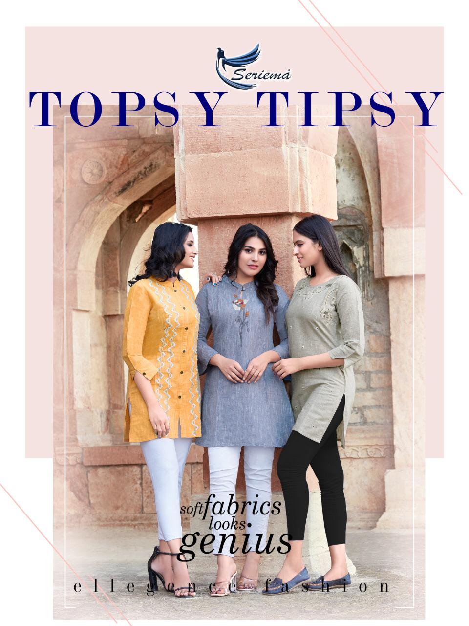 seriema topsy tipsy cotton classic trendy look kurti catalog