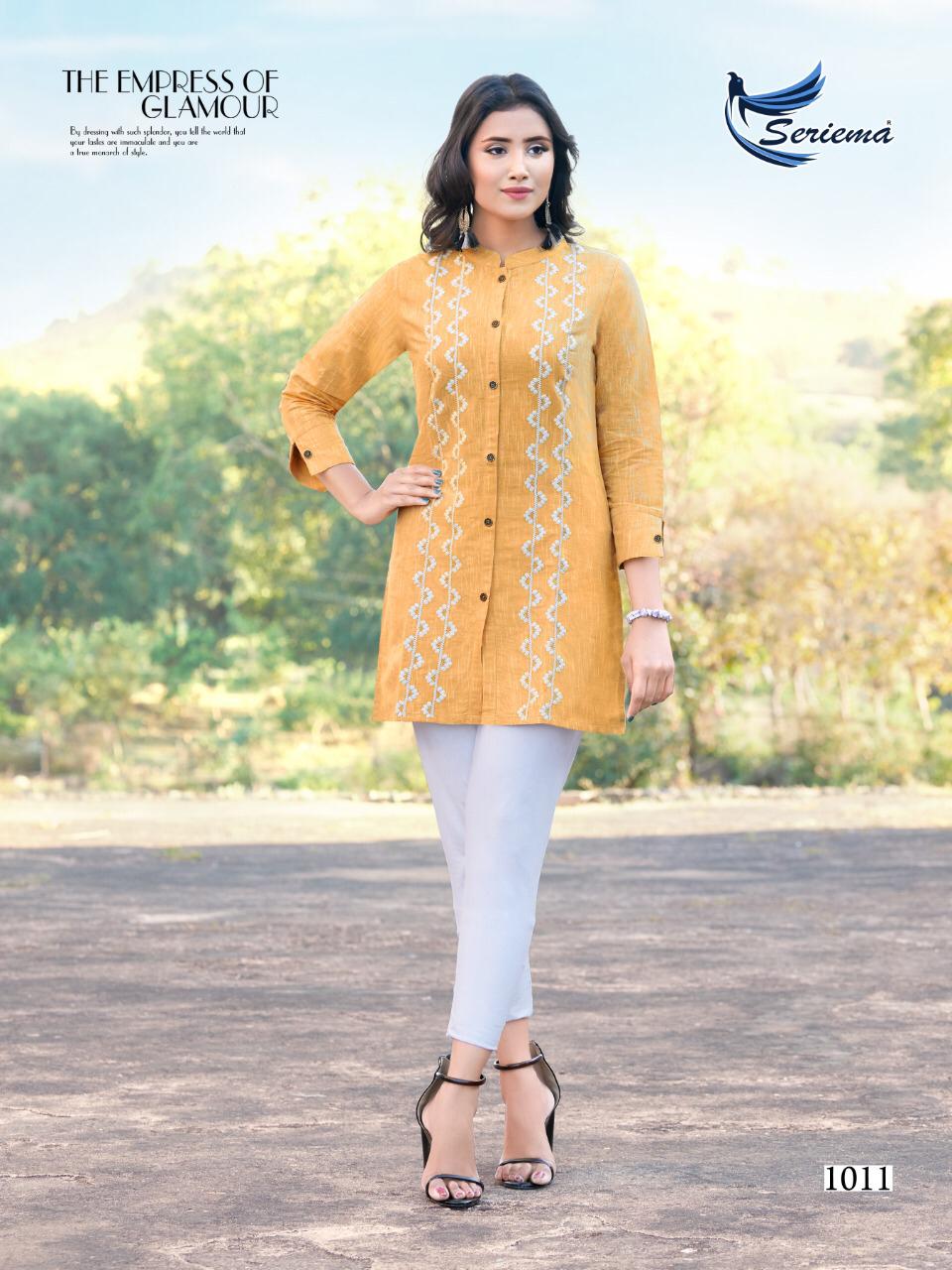 seriema topsy tipsy cotton classic trendy look kurti catalog