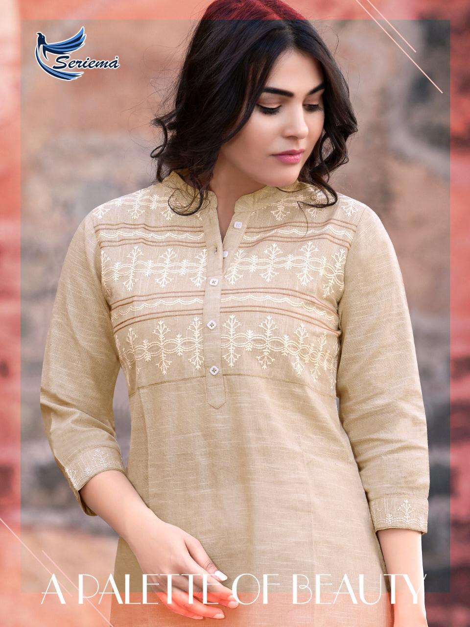 seriema topsy tipsy cotton classic trendy look kurti catalog