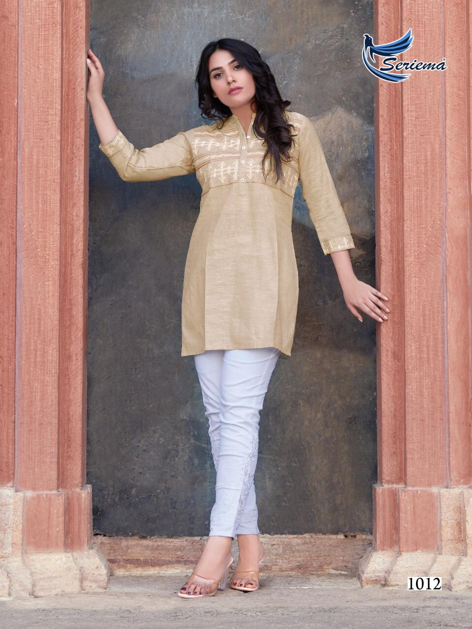 seriema topsy tipsy cotton classic trendy look kurti catalog