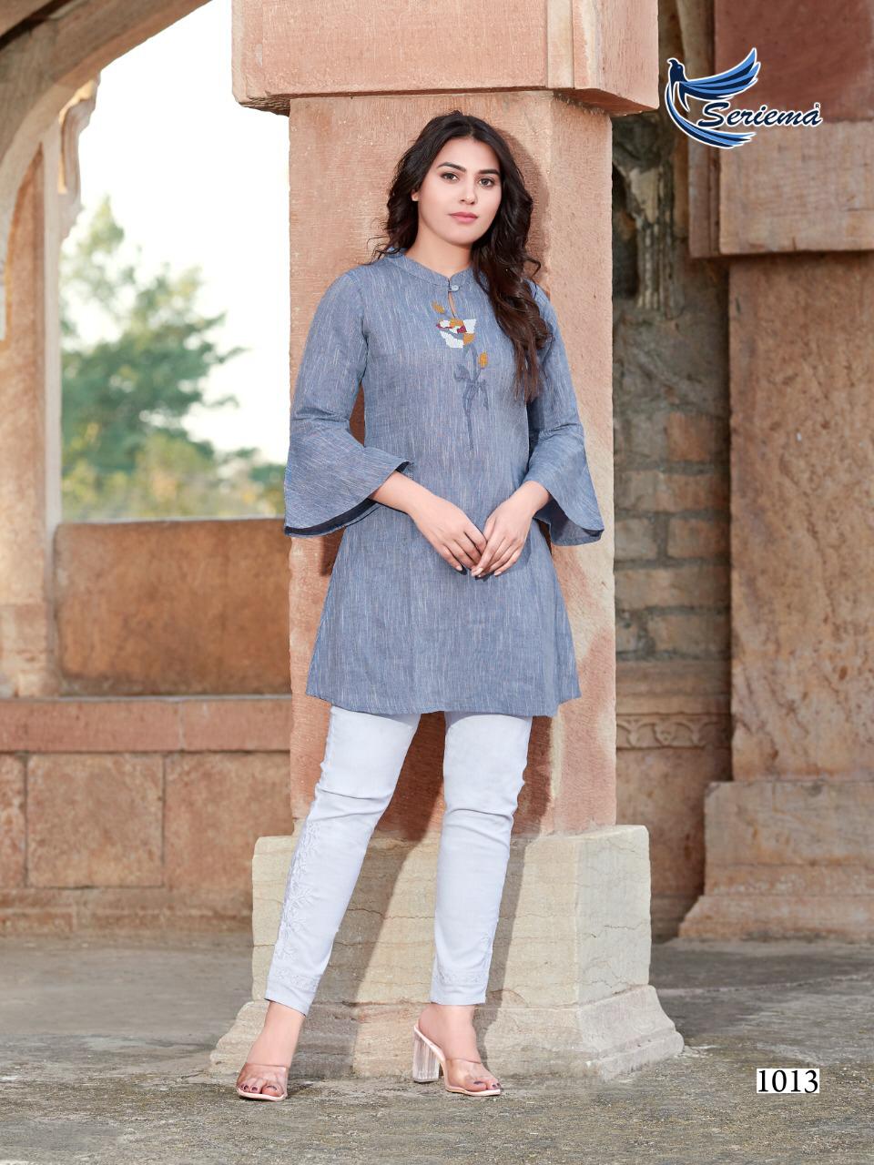 seriema topsy tipsy cotton classic trendy look kurti catalog