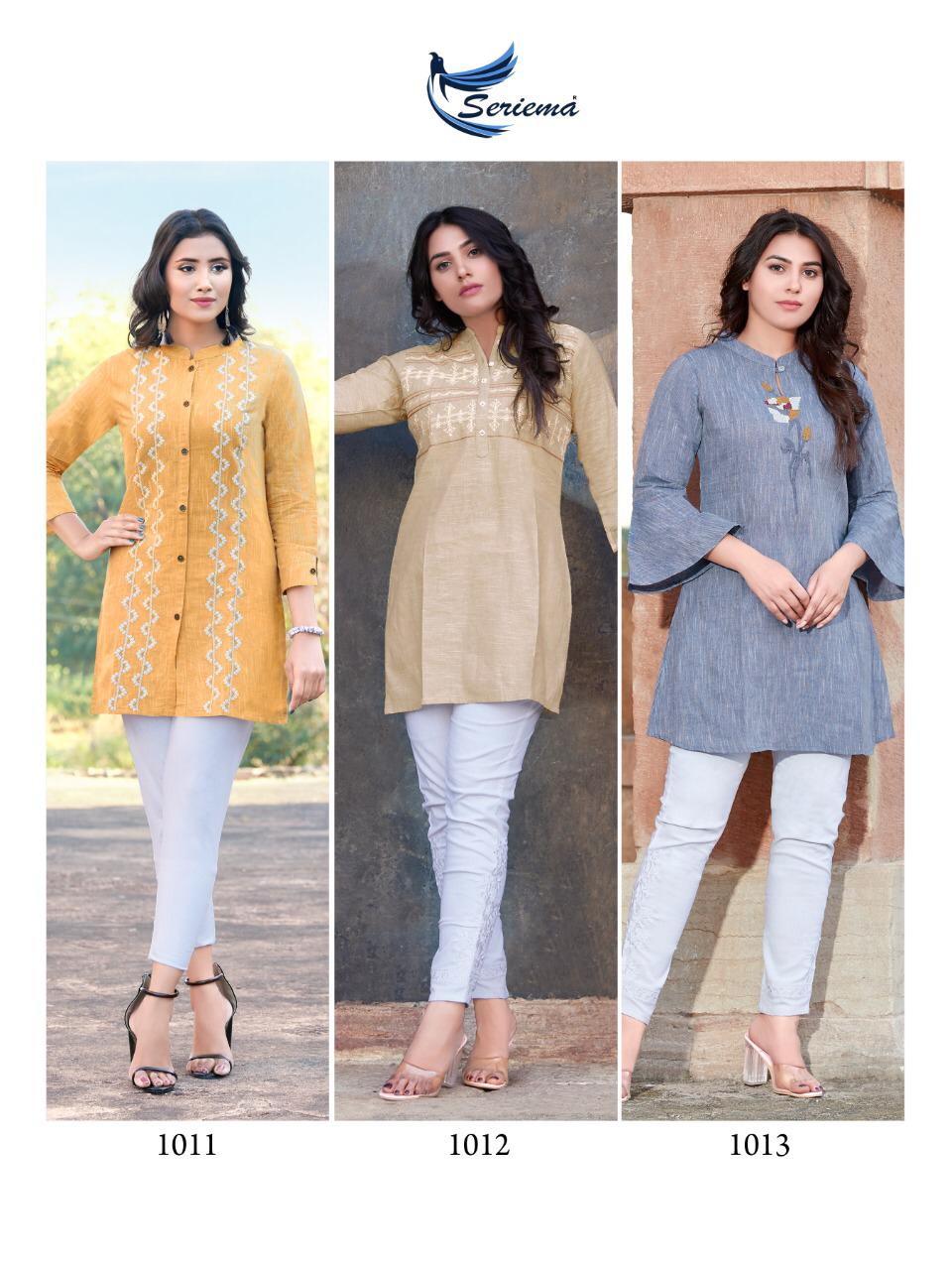 seriema topsy tipsy cotton classic trendy look kurti catalog