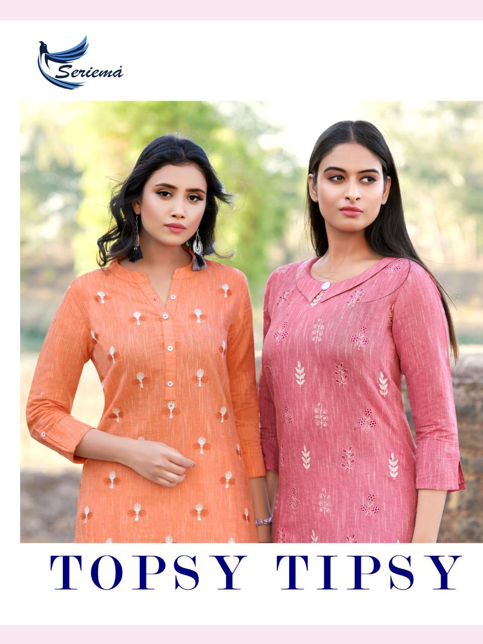 seriema topsy tipsy cotton classic trendy look kurti catalog